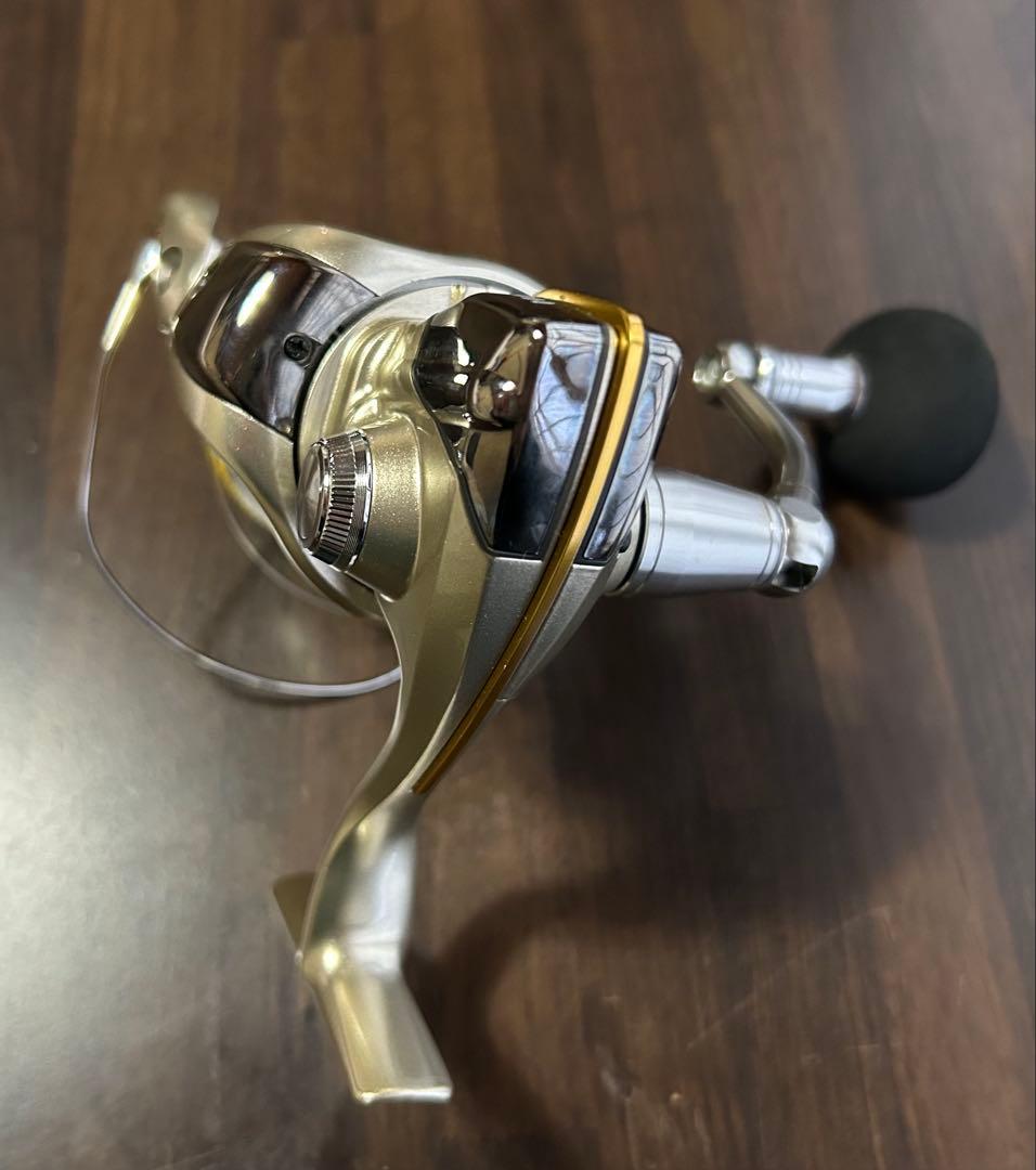 極美品！シマノ　ツインパワー Mg 3000S 夢屋ハンドル付き