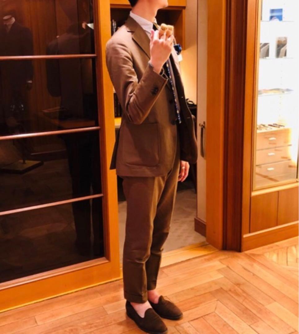 かぼす　BEAMSFブラウン コットンセットアップ　西口氏着用モデル