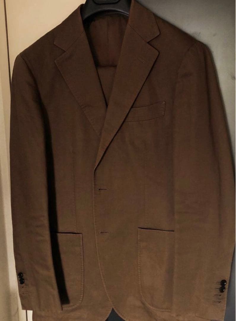 かぼす　BEAMSFブラウン コットンセットアップ　西口氏着用モデル