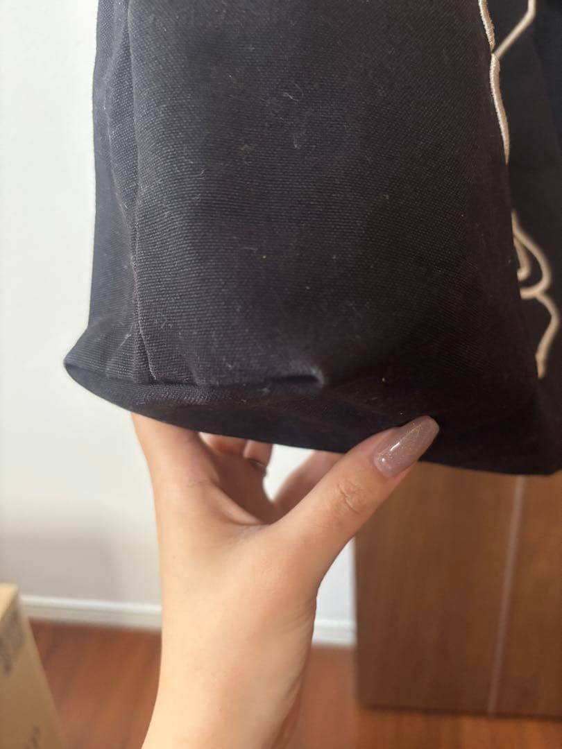 vivienne westwood 黒の刺繍トートバッグ