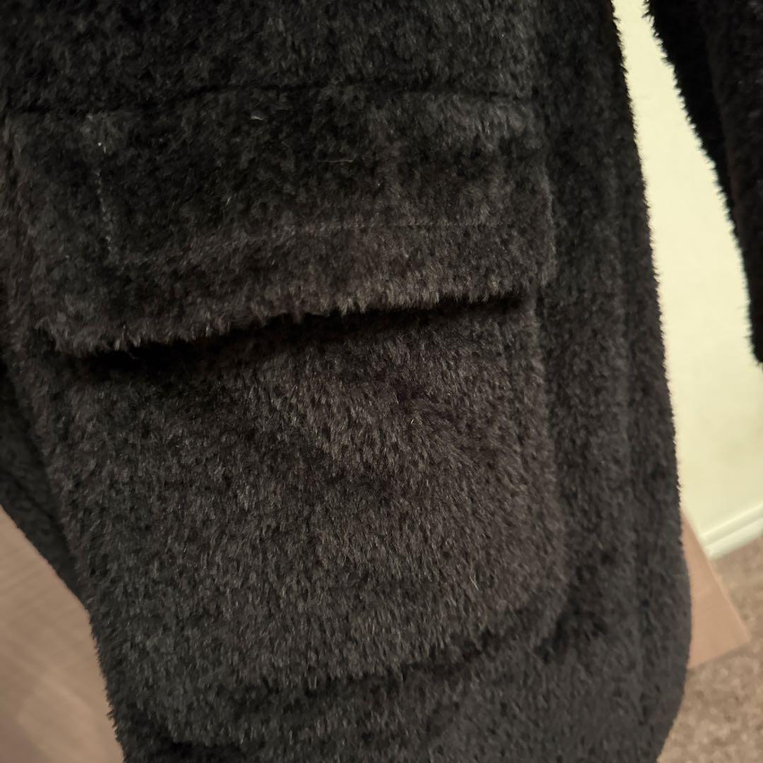 【美品】マックスマーラ フォックスファー付きフード アルパカコート　Sサイズ