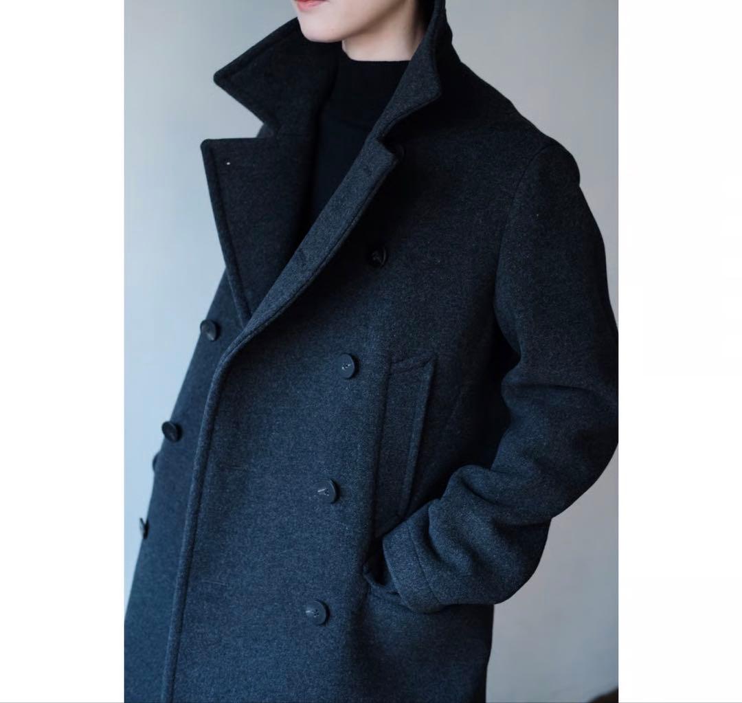 ゆ*う様 ANSNAM ダークグレー ピーコート　3