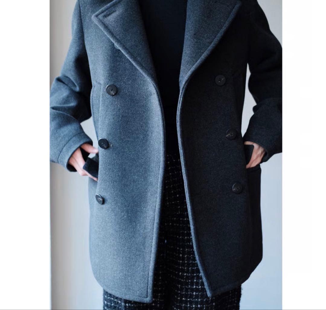 ゆ*う様 ANSNAM ダークグレー ピーコート　3