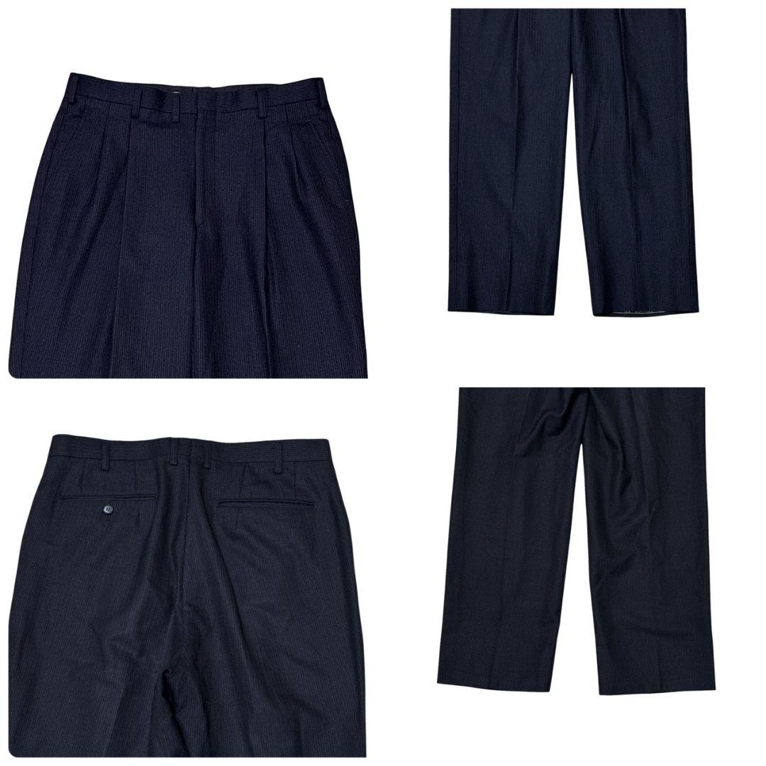 【美品】dunhill ダンヒル セットアップ 高級スーツ上下 ストライプ