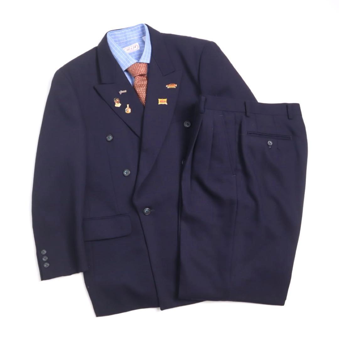 4点セット vintage ダブルジャケット セットアップ ネクタイ イッセイ