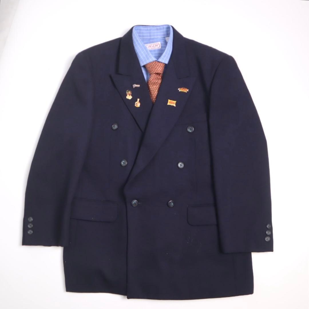 4点セット vintage ダブルジャケット セットアップ ネクタイ イッセイ