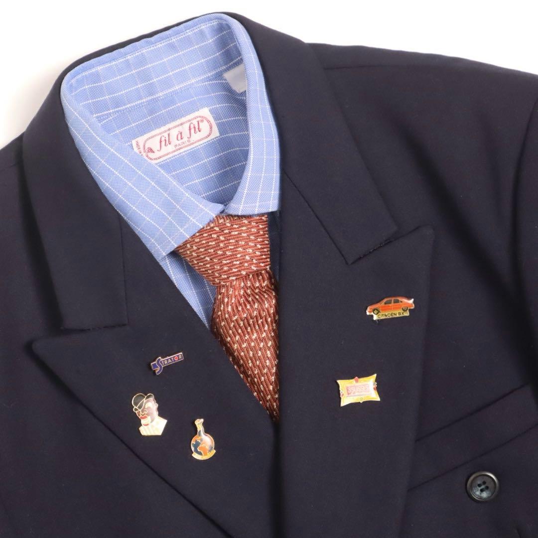 4点セット vintage ダブルジャケット セットアップ ネクタイ イッセイ