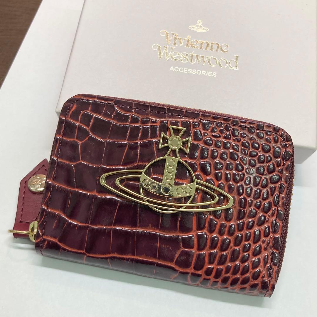 ヴィヴィアン ケース カードケース レディース メンズ 赤 バーガンディ