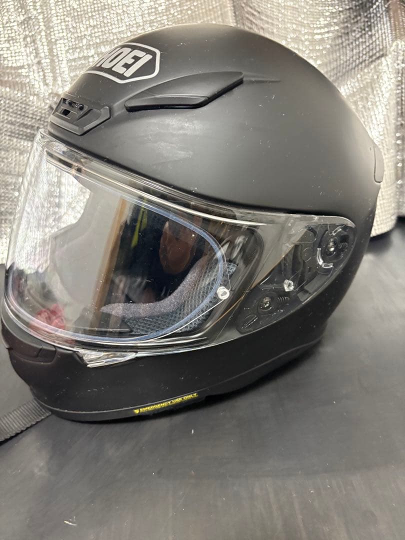 SHOEI フルフェイスヘルメットZ7 予備ミラーシールド・チークパット付き　M