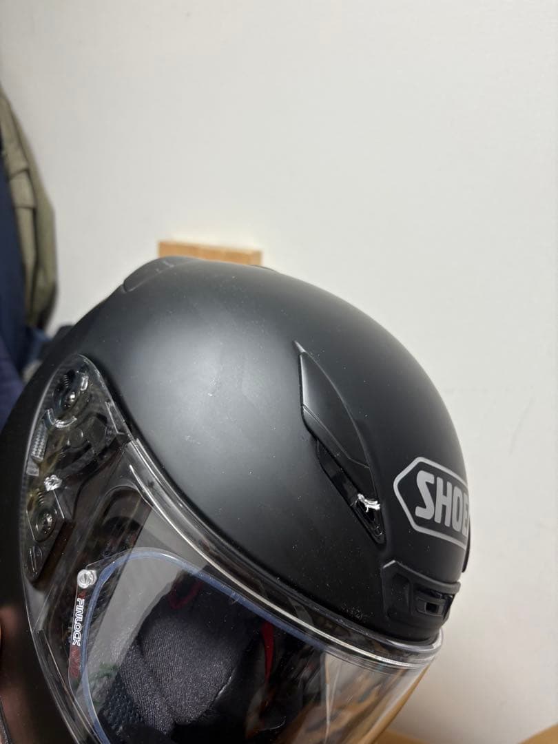 SHOEI フルフェイスヘルメットZ7 予備ミラーシールド・チークパット付き　M