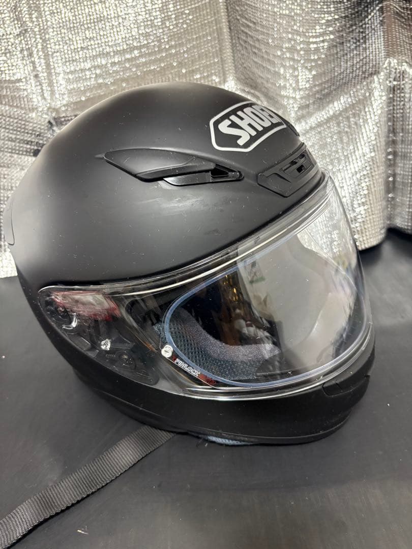 SHOEI フルフェイスヘルメットZ7 予備ミラーシールド・チークパット付き　M