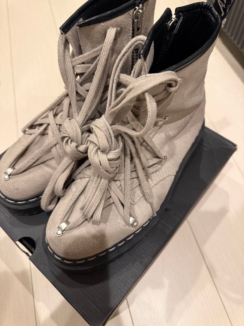 【期間限定値下げ】Rick Owens × Dr.Martens ベージュ　革靴
