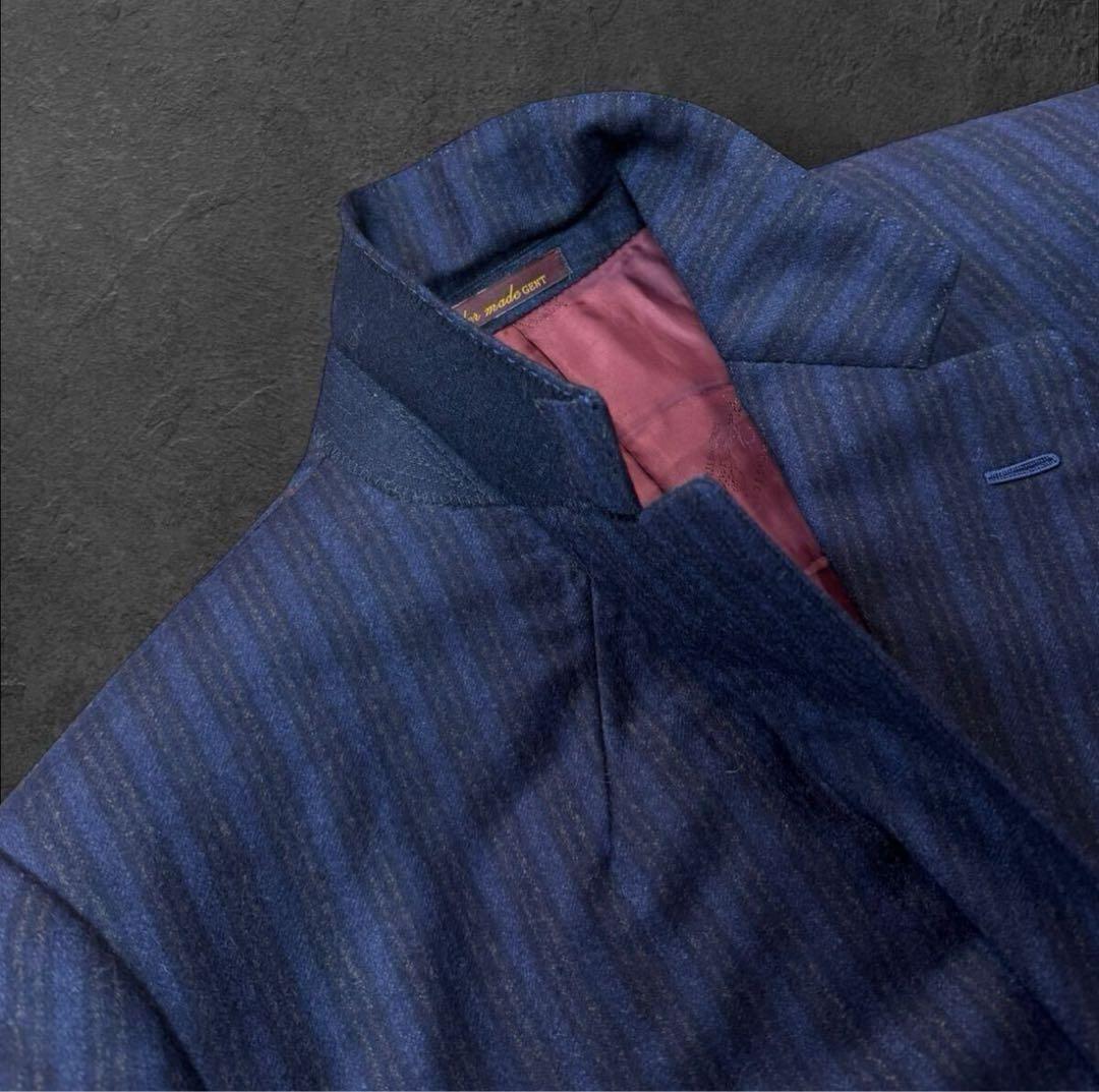 RR09 【美品】ロロピアーナ カシミヤ スリーピース スーツ ネイビー　M位