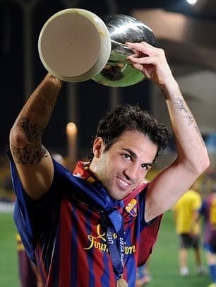 11/12 FCバルセロナ #4 セスク Sサイズ CWC決勝仕様 富士山パッチ