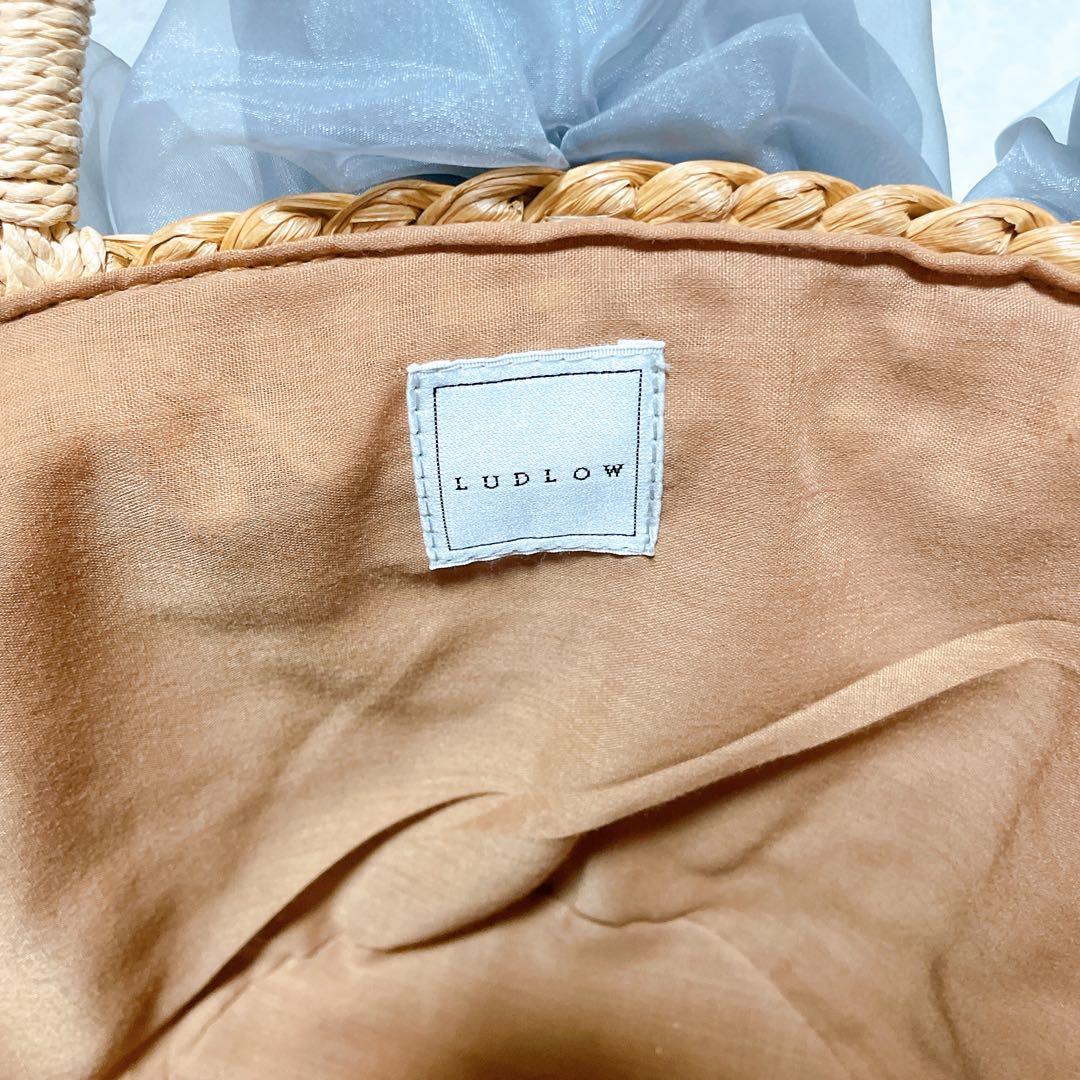 【美品✨️】 LUDLOW バルーン チュール かごバッグ グレー