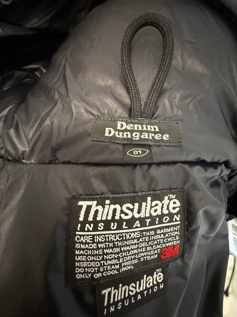 超美品DENIM DUNGAREE ダウンジャケット　デニム&ダンガリー 150