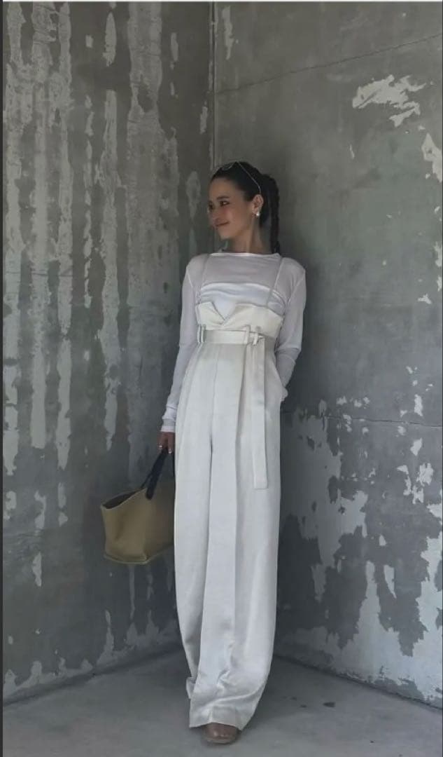 新品✨roughlow otona satin wide salopette