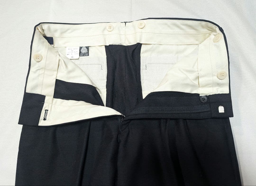 【Brooks Brothers】90sウールフランネル生地ツータックスラックス