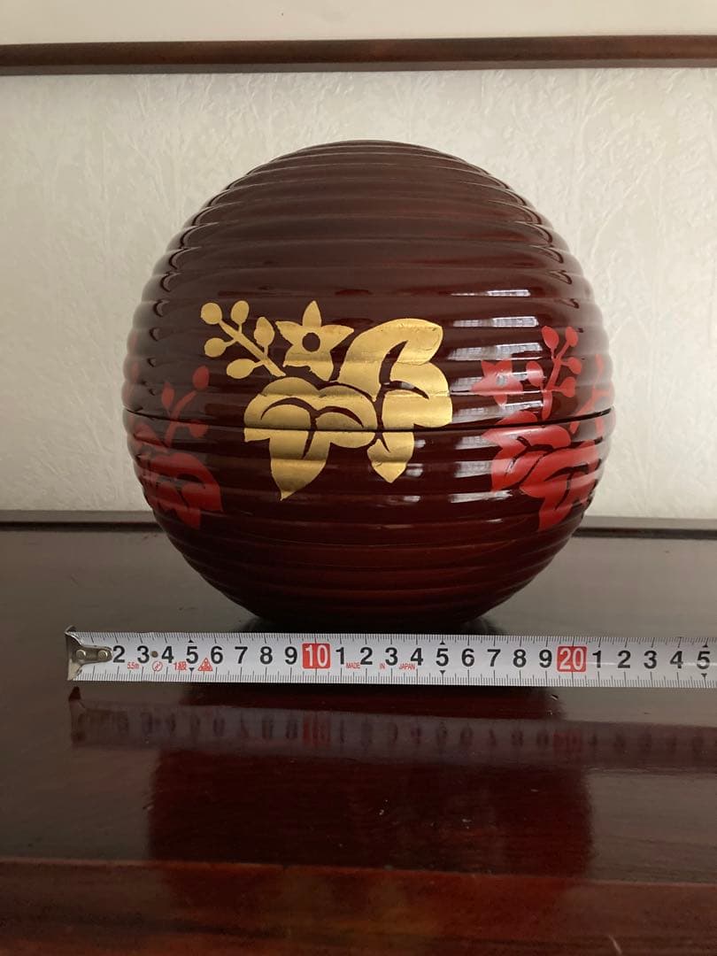 いちご♡象彦 漆器 菓子器・喰籠 花柄金彩