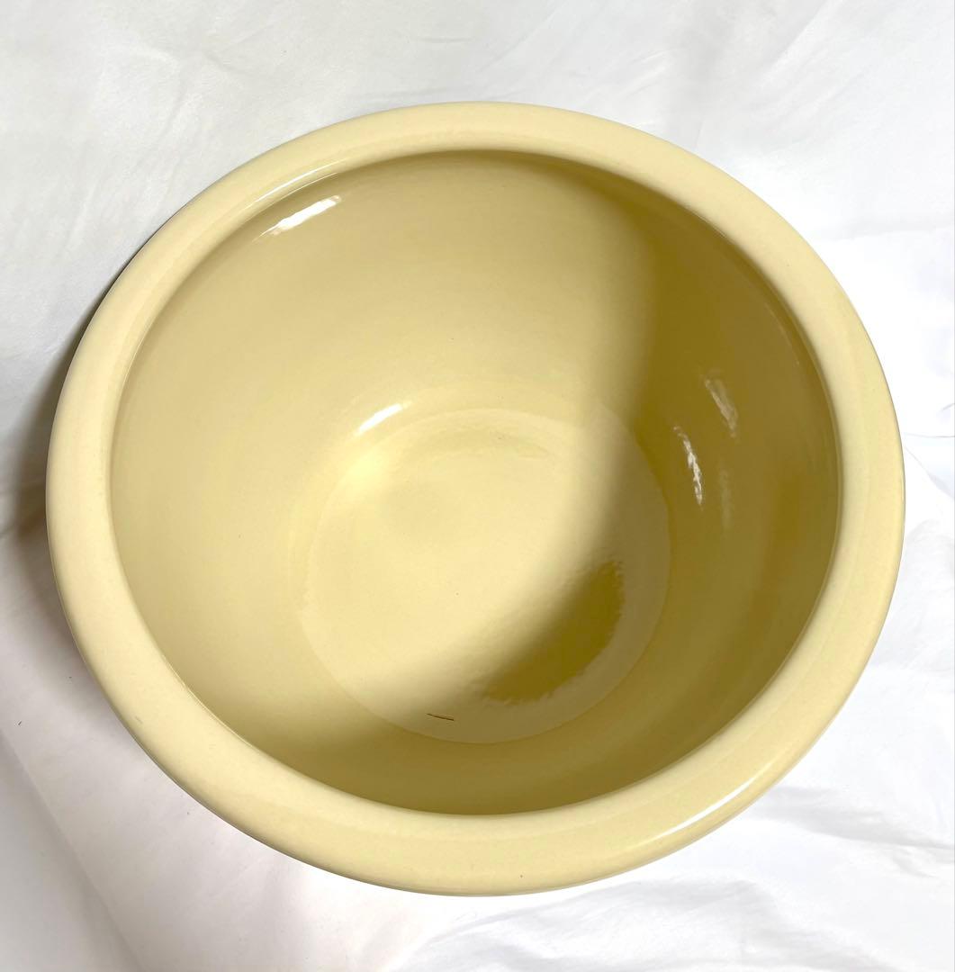 【レア品】久松窯 ねり鉢(大) アイボリー釉 常滑焼