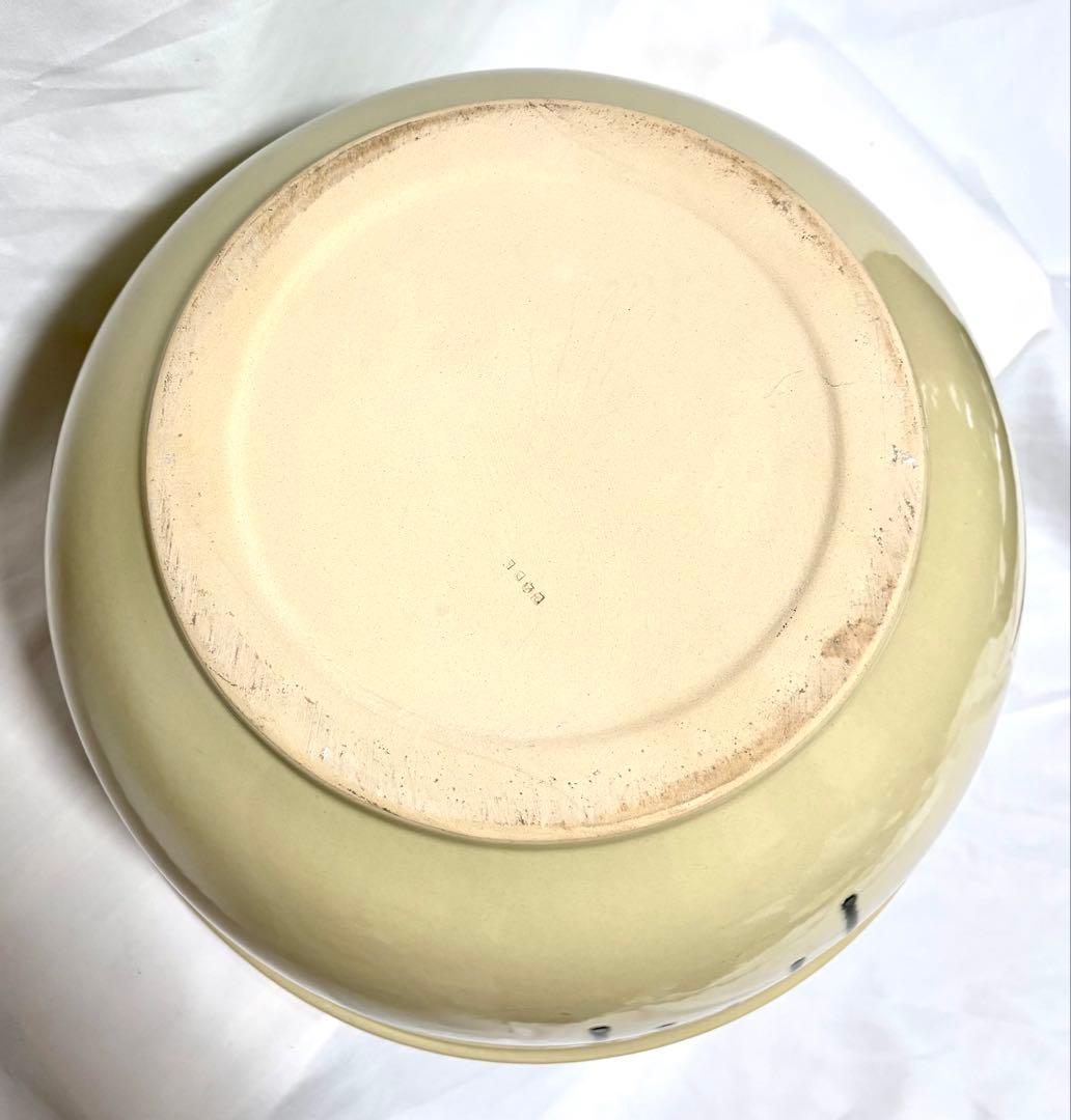 【レア品】久松窯 ねり鉢(大) アイボリー釉 常滑焼