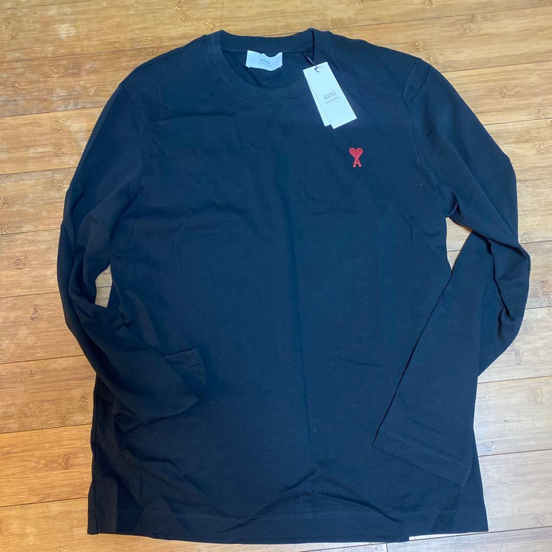 はや　ami ブラック 長袖カットソー XL