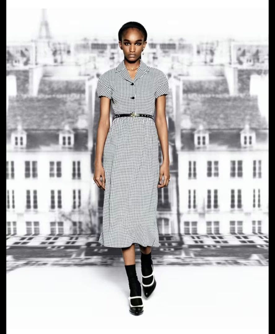 Dior ミディドレス（レギュラーフィット） グレー