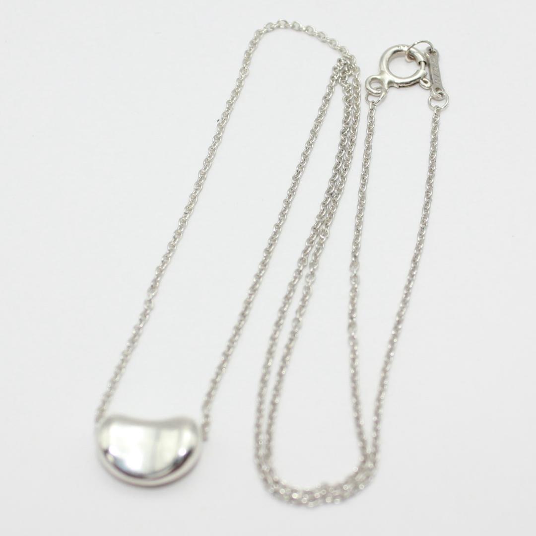 美品 Tiffany&Co. ティファニー ビーン シルバー ネックレス 925