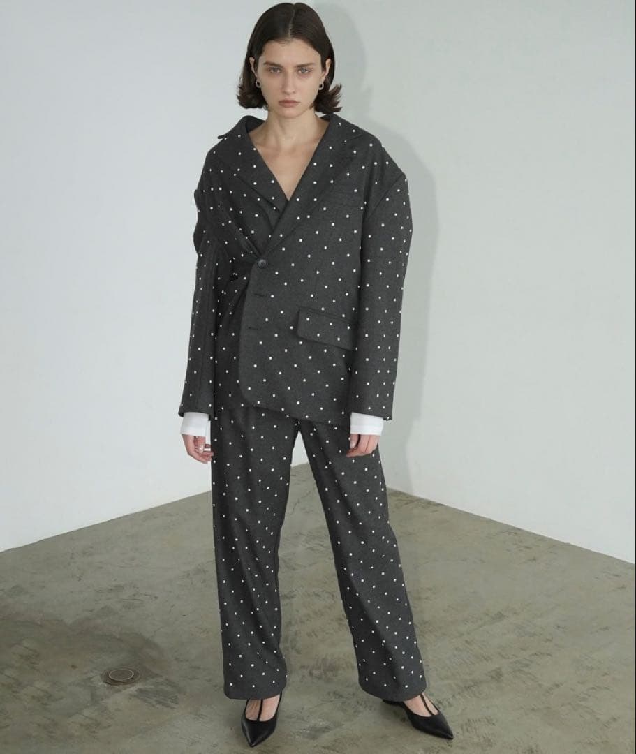 CLANE クラネPEARL DOT JACKET パールドットジャケット