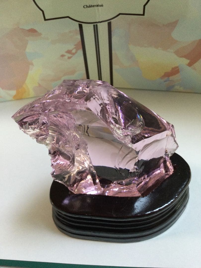 アンダラクリスタル虹入り原石　& ガーデン水晶6角柱　水晶　観賞石