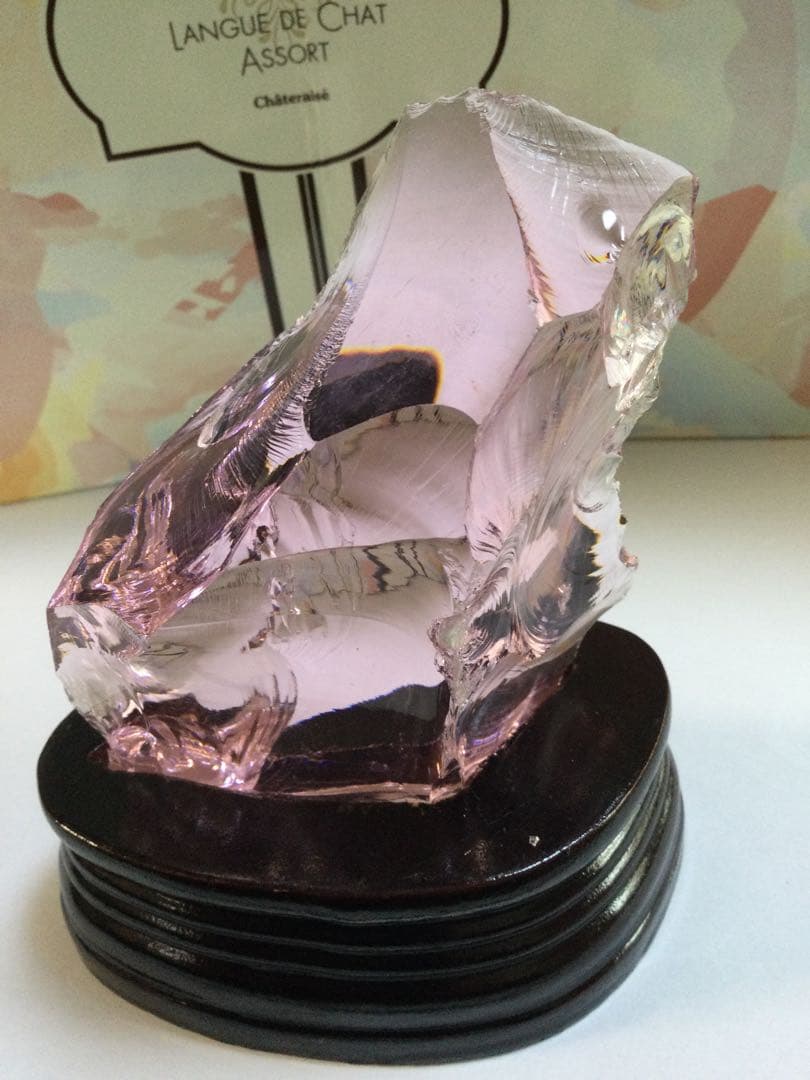 アンダラクリスタル虹入り原石　& ガーデン水晶6角柱　水晶　観賞石