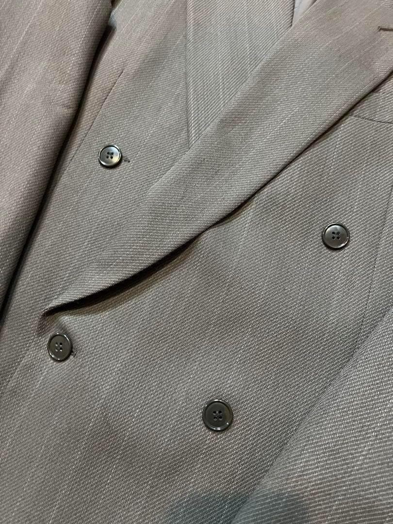 ★ジョルジオアルマーニグレー ダブルブレストスーツ/菅田将暉着用品！