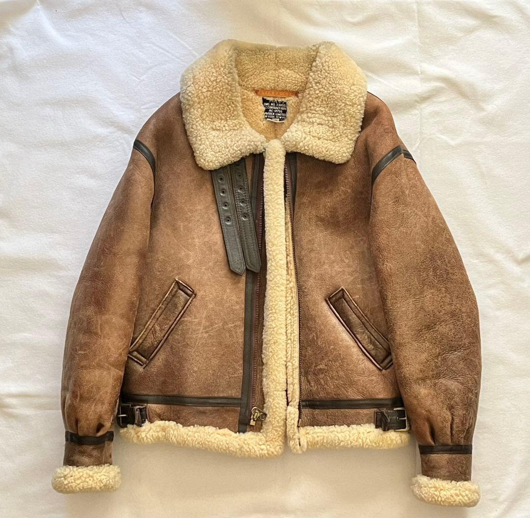 AVIREX B-3 フライトジャケット リアルムートン USA製 サイズ40