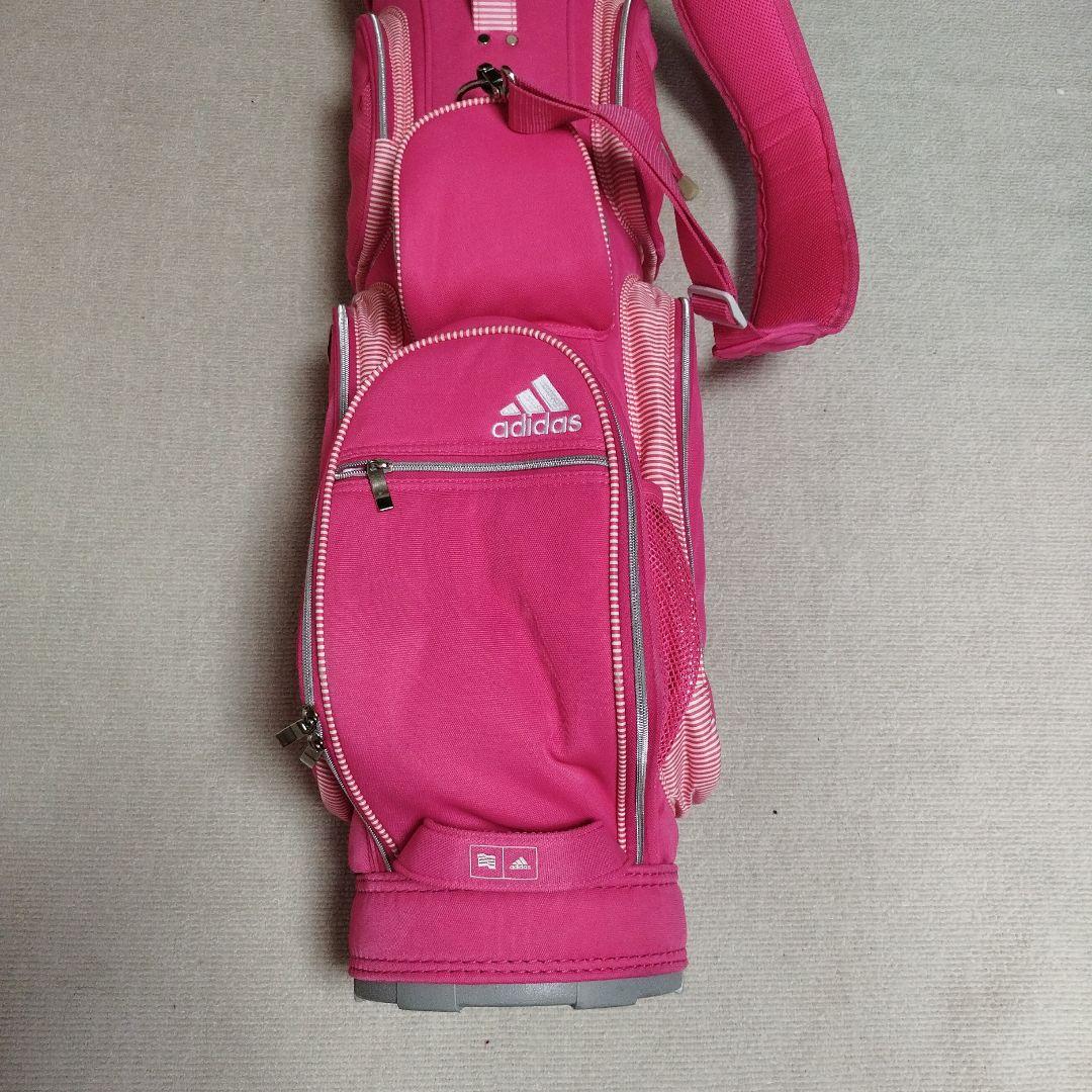 adidas ゴルフバッグ ピンク キャディバッグ 美品