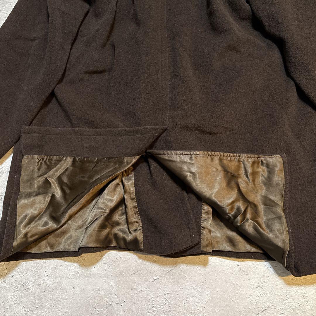 イタリア製　MARELLA ウール カシミヤ混 コート ブラウン 40 高級感