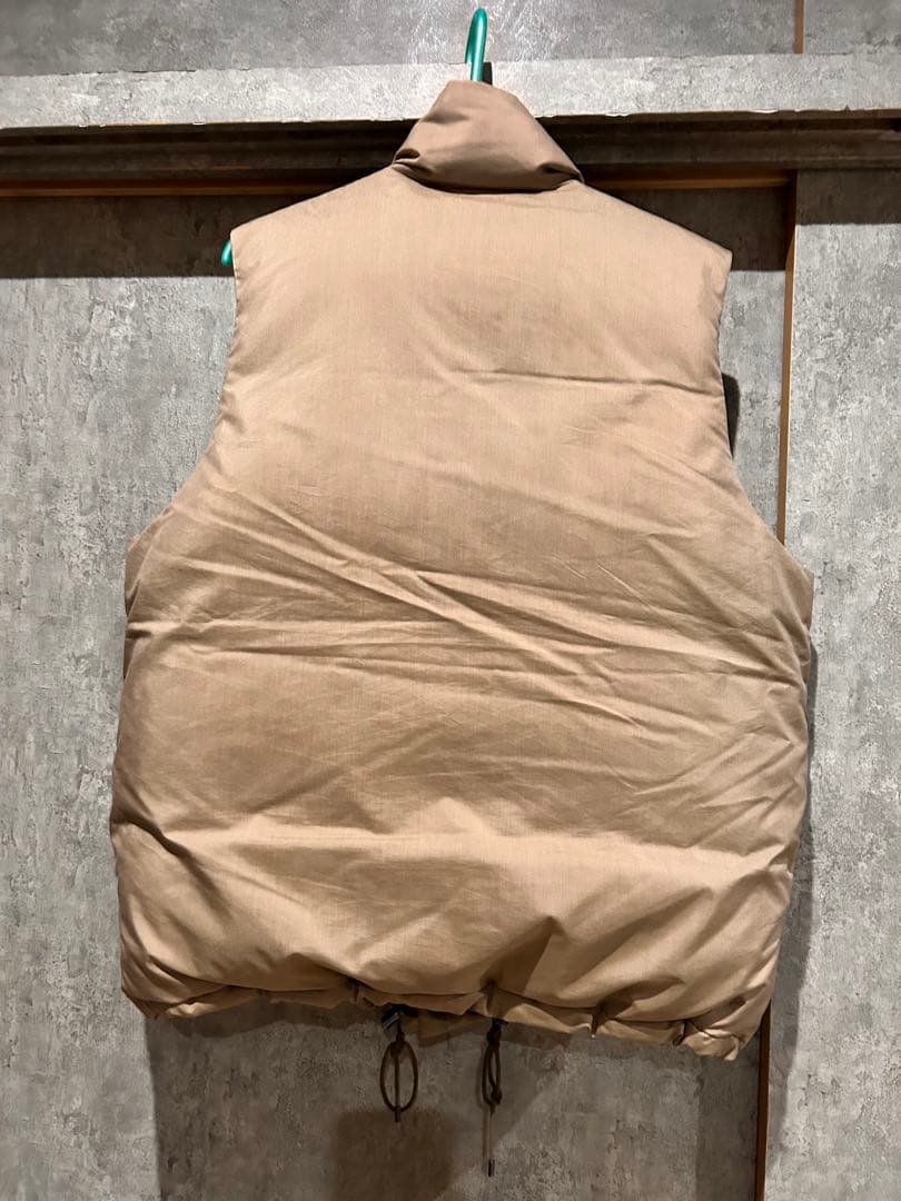 ジャケット・アウター AURALEE LIGHT FINX POLYESTER DOWN VEST