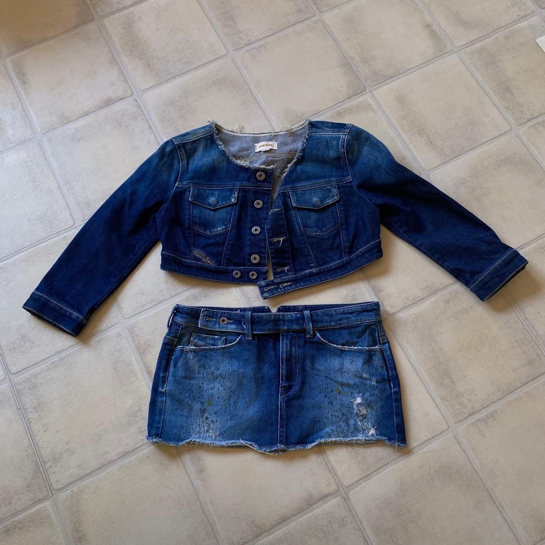 DIESEL デニムジャケット スカートセット