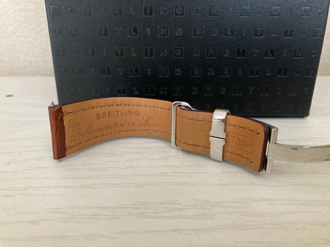 BREITLING レザーベルト Dバックル