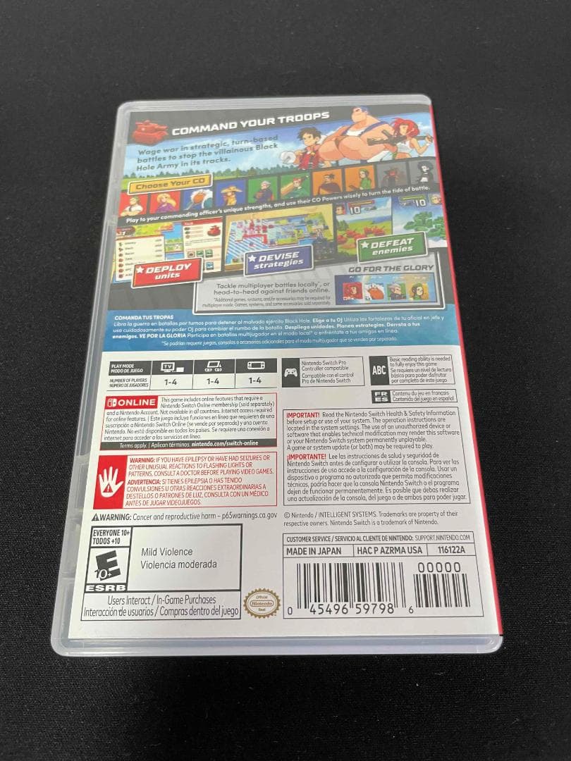 Switch アドバンス ウォーズ1+2 ファミコンウォーズ 北米版