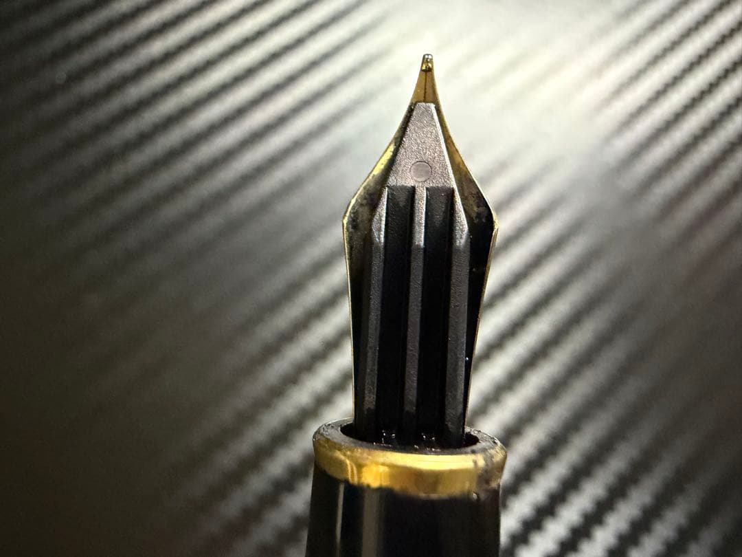 美品 モンブラン マイスターシュテュック 144 ブラック 中白 F 万年筆