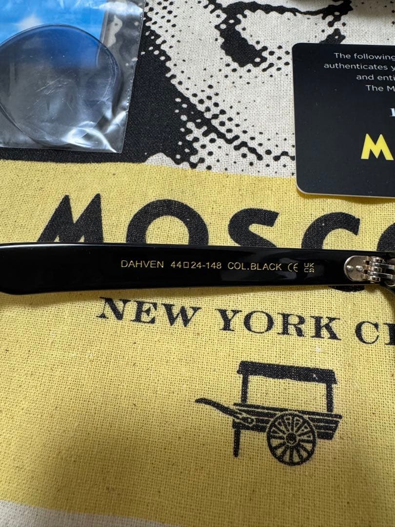 MOSCOT DAHVEN 44 BK（レンズ変更）