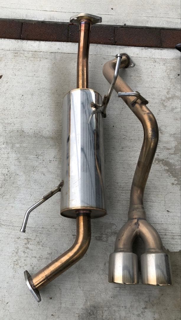エブリイワゴンDA17W リバース製 ステンレス製デュアルテールパイプマフラー