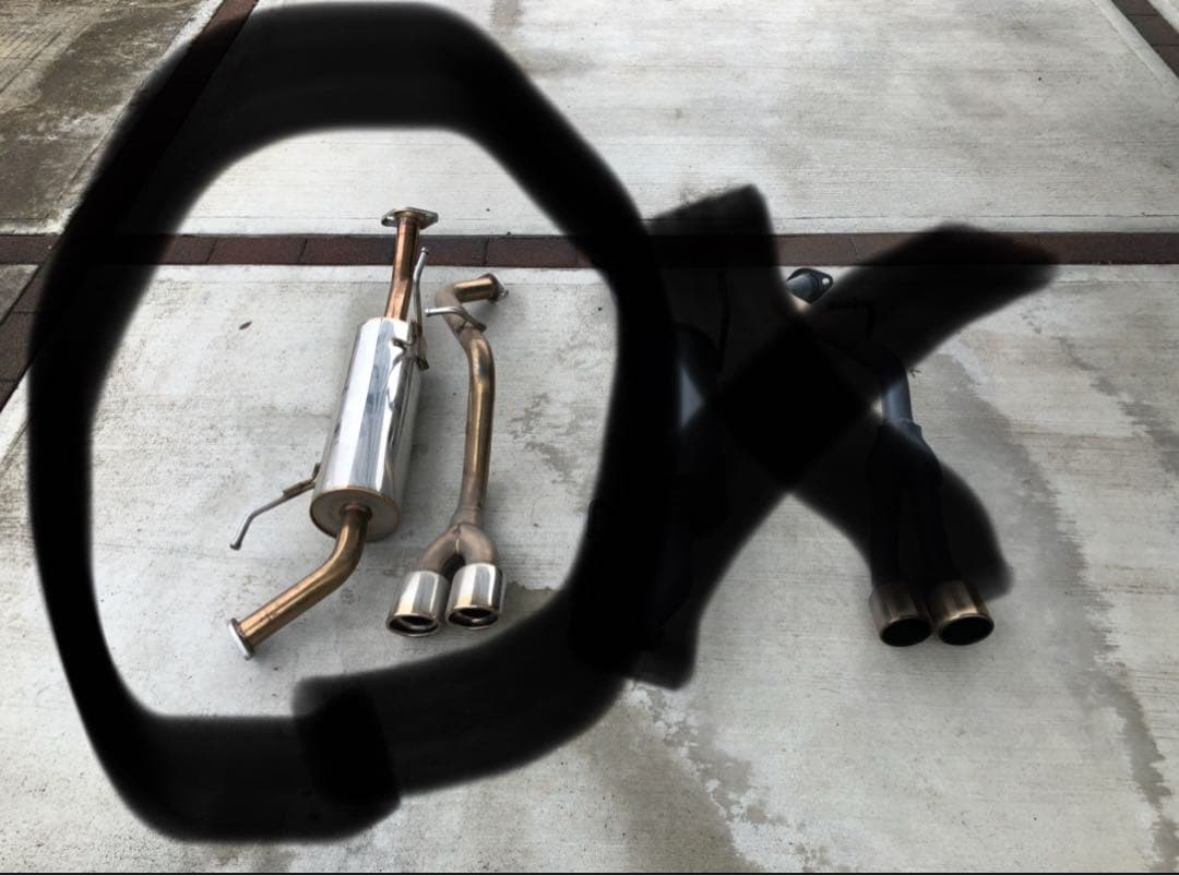 エブリイワゴンDA17W リバース製 ステンレス製デュアルテールパイプマフラー