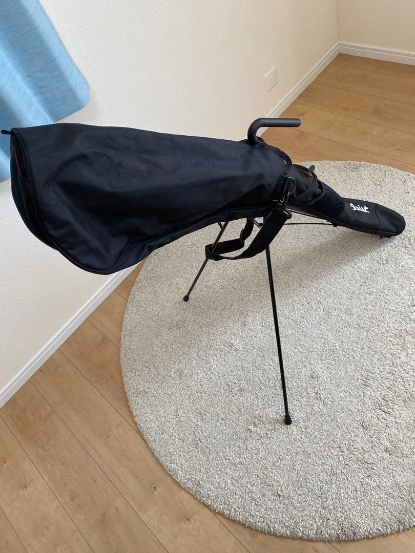 【極美品】タイトリスト ゴルフ セルフスタンドバッグ BK ブラック×レッド