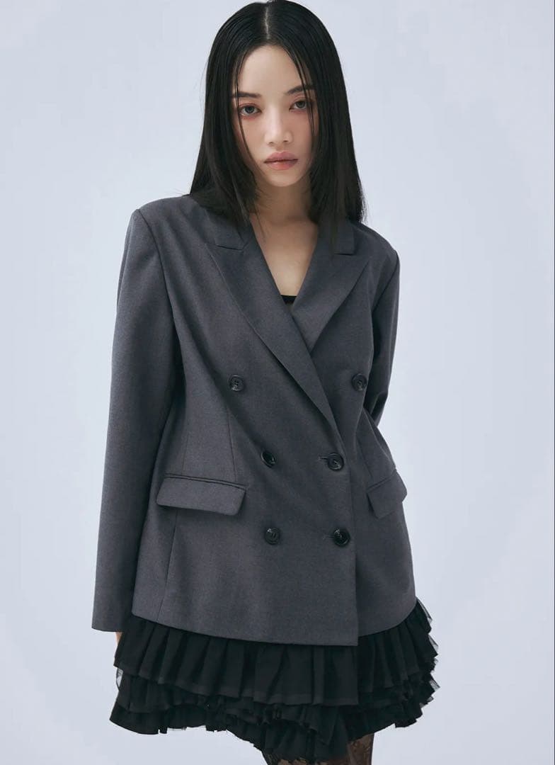 eimyistoire フリルトリムジャケットワンピース