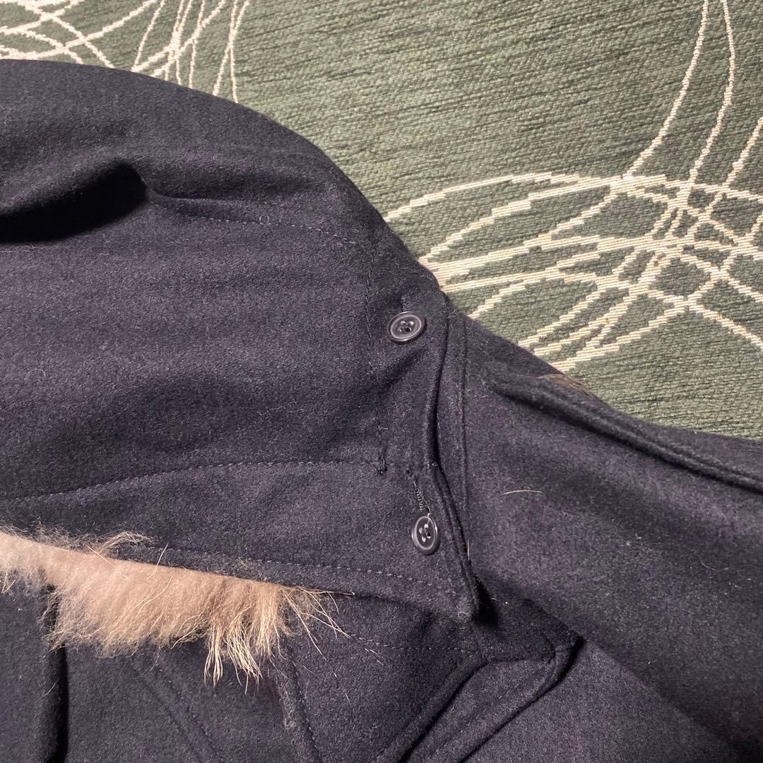 ジャケット・アウター PPFM 00s raccoon fur pea coat