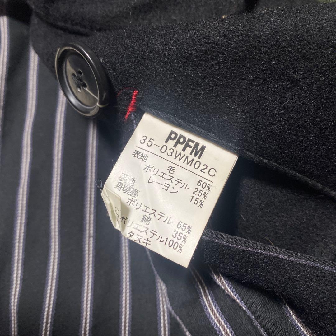 ジャケット・アウター PPFM 00s raccoon fur pea coat