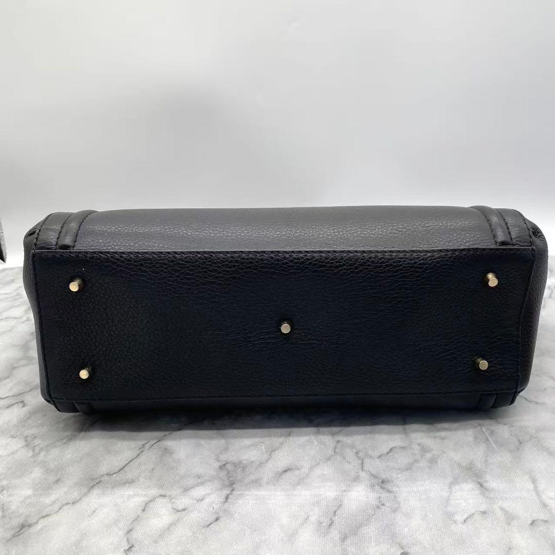 未使用級　フルラ　カレッジ　トートバッグ　A4収納　ブラック　ユニセックス