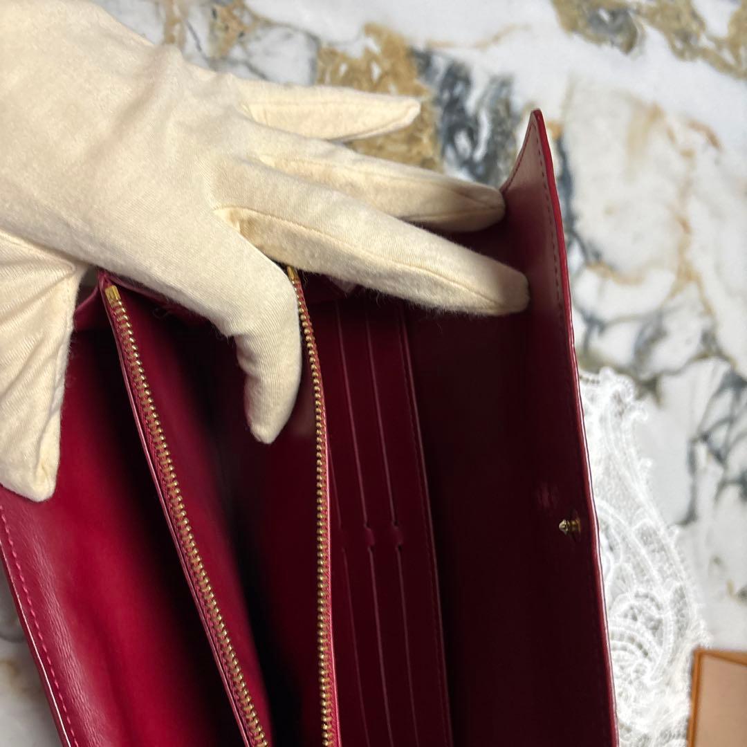 LOUIS VUITTON ルイヴィトン　長財布　ヴェルニ　赤