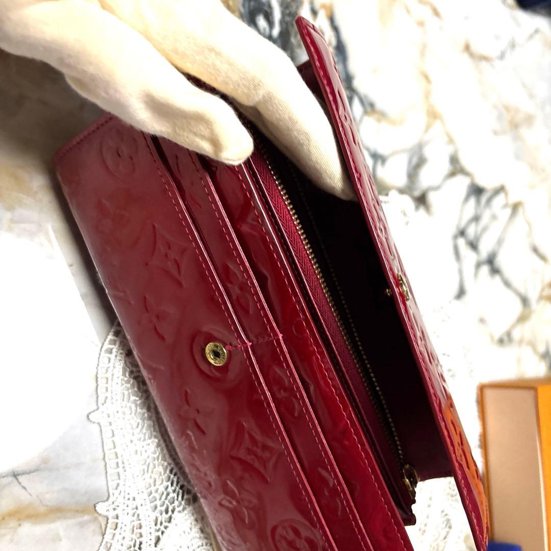LOUIS VUITTON ルイヴィトン　長財布　ヴェルニ　赤